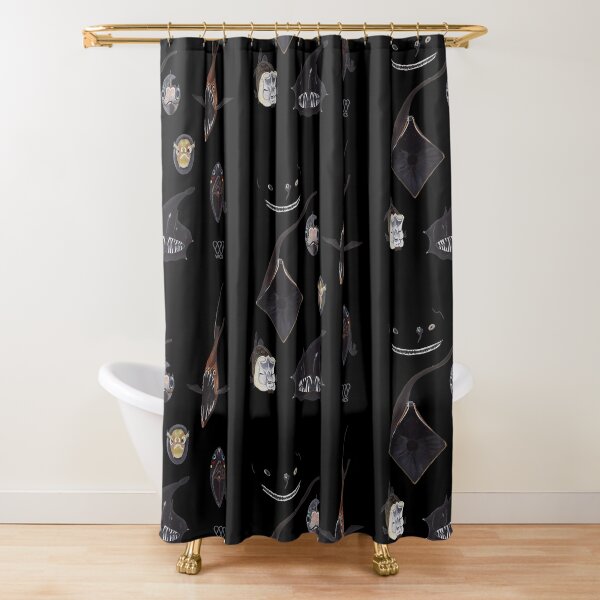 Deep Sea Fish, Some Seen from the Bathysphere Shower Curtain