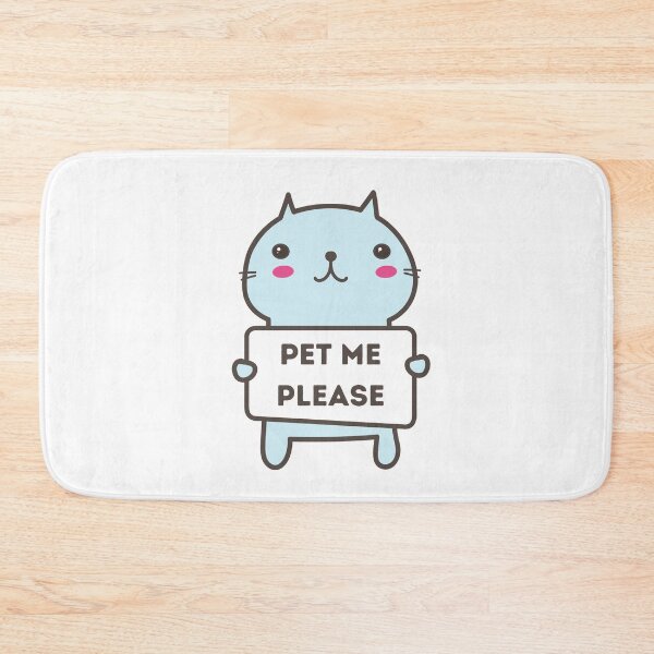 Item preview, Pet Me Please, Cute Blue Cat designed and sold by sanashibata.