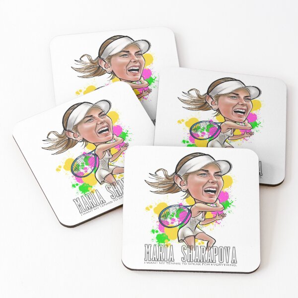 Item preview, Maria sharapova caricature drawing - I want my tennis to speak for everything. designed and sold by JeloArt.