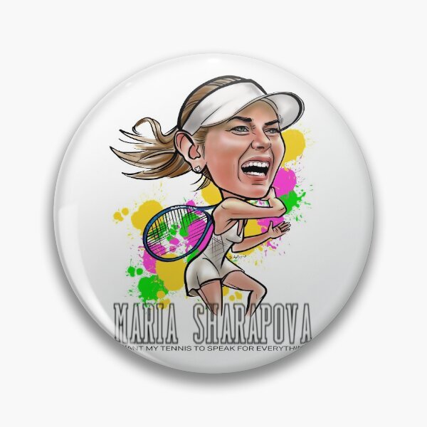 Item preview, Maria sharapova caricature drawing - I want my tennis to speak for everything. designed and sold by JeloArt.