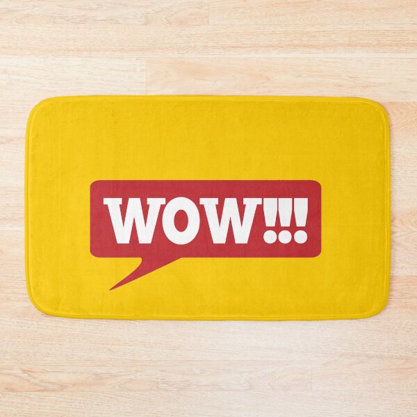 Item preview, WOW Message bubble with emotional text Wow Retro speech bubble with red and black words. designed and sold by Tae Mi.