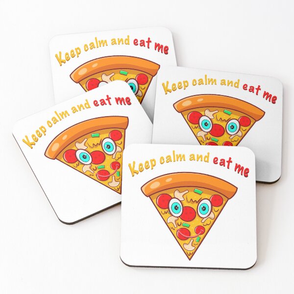 Item preview, Keep calm and eat pizza  designed and sold by Hasan Habeeb.
