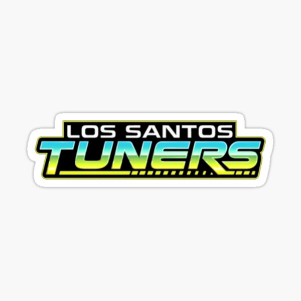 los santos customs Sticker for Sale by Rebass