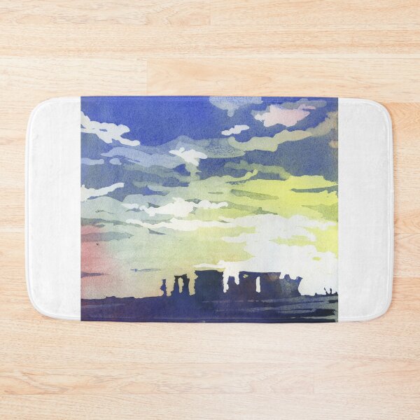 Item preview, Stonehenge silhouetted at sunset in the English countryside designed and sold by rfoxphoto.