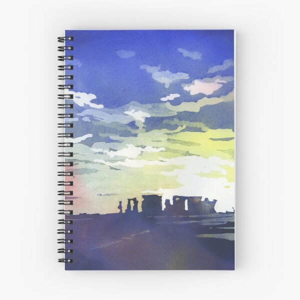 Item preview, Stonehenge silhouetted at sunset in the English countryside designed and sold by rfoxphoto.