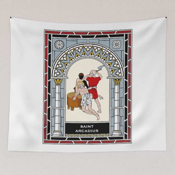 Item preview, ST. ARCADIUS OF MAURETANIA under STAINED GLASS designed and sold by CatholicSaints.
