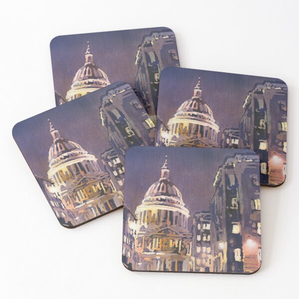 Item preview, St. Paul's Cathedral at night in the city of London, England. designed and sold by rfoxphoto.