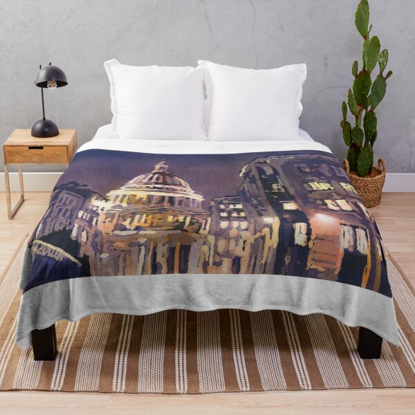 Item preview, St. Paul's Cathedral at night in the city of London, England. designed and sold by rfoxphoto.