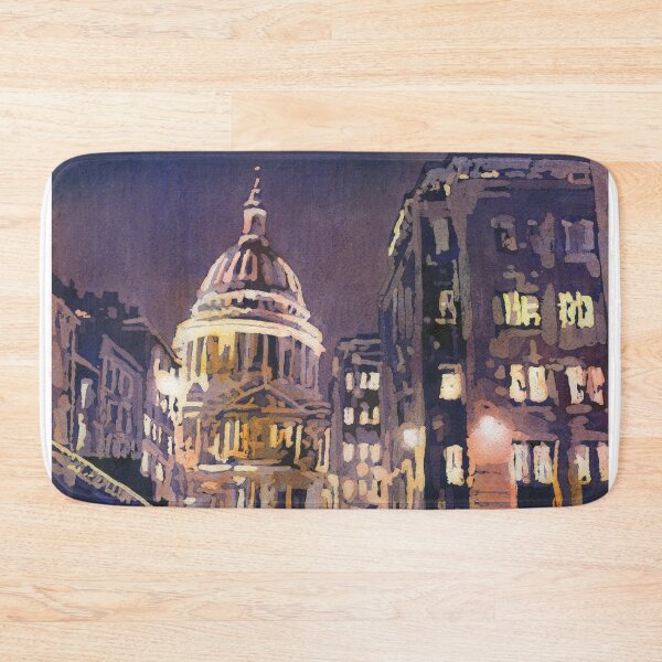 Item preview, St. Paul's Cathedral at night in the city of London, England. designed and sold by rfoxphoto.