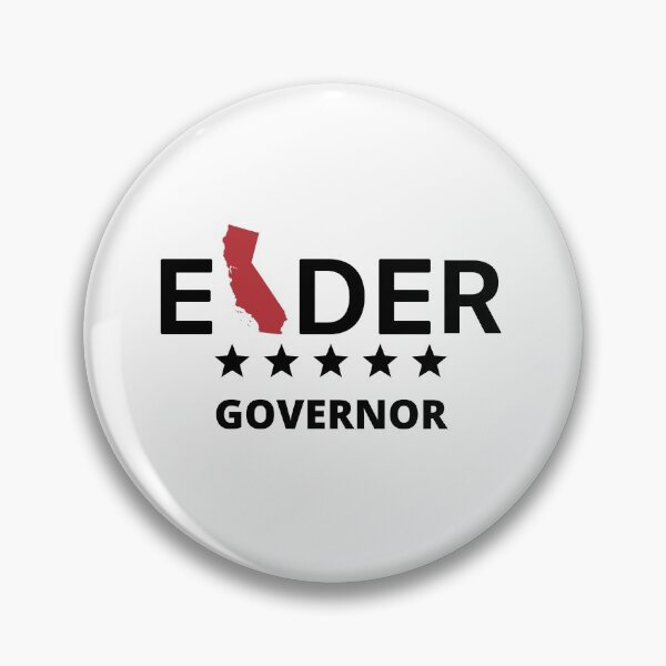 Larry Elder Governor Red State of California Pin