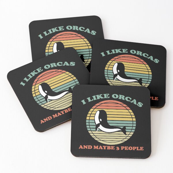Item preview, Retro Killer Whale I Like Orcas And Maybe Like 3 People  designed and sold by Rami Khalifah.