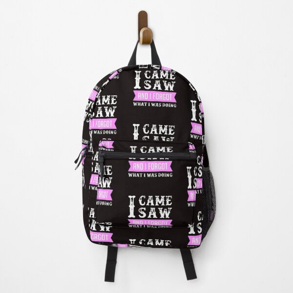 Item preview, I Came I Saw I Forgot What I Was Doing White & Pink designed and sold by WearWolfDesigns.