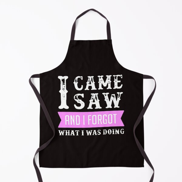 Item preview, I Came I Saw I Forgot What I Was Doing White & Pink designed and sold by WearWolfDesigns.