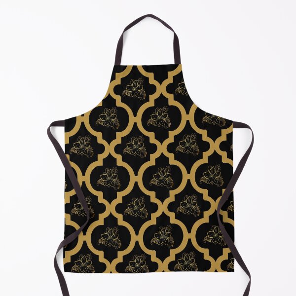 Item preview, Black and Golden Flower Design Apparel and Household Items designed and sold by Taharat Tazrin.