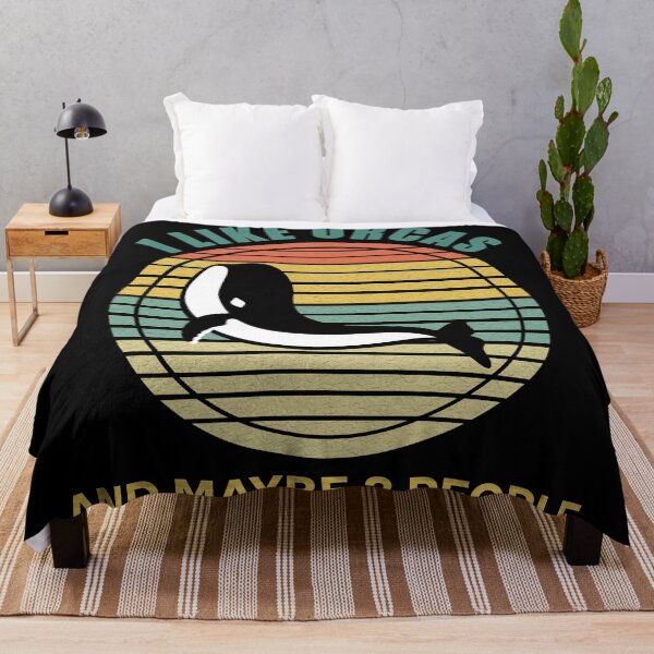Item preview, Retro Killer Whale I Like Orcas And Maybe Like 3 People  designed and sold by Rami Khalifah.