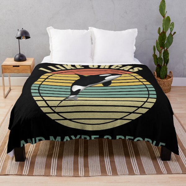 Item preview, Retro Killer Whale I Like Orcas And Maybe Like 3 People designed and sold by Rami Khalifah.