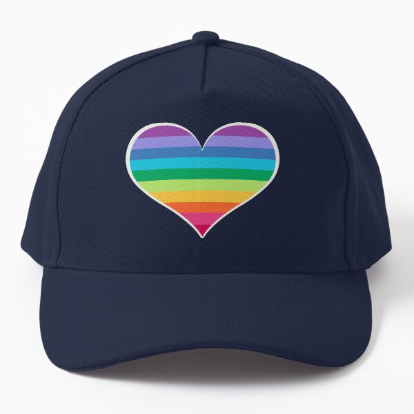 Colors, Lines and Hearts Baseball Cap