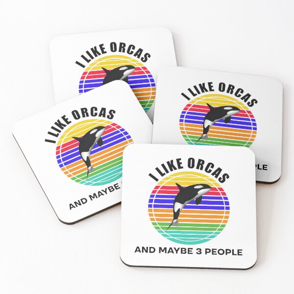 Item preview, Retro Killer Whale I Like Orcas And Maybe Like 3 People  designed and sold by Rami Khalifah.