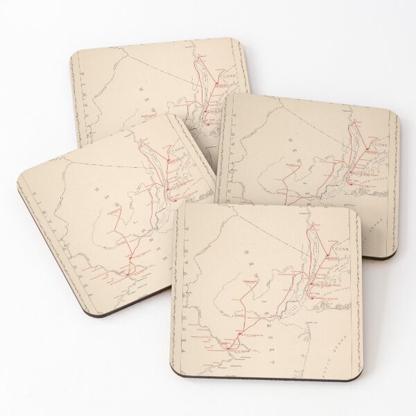 Item preview, Old General Washington New Jersey Military Campaign Map (1932) Vintage Revolutionary War Atlas designed and sold by BravuraMedia.