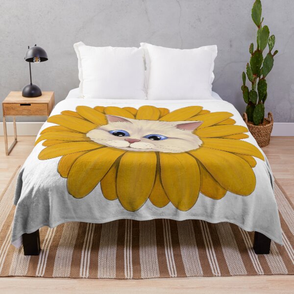 Item preview, Cute Sunflower Cat designed and sold by Kraina.