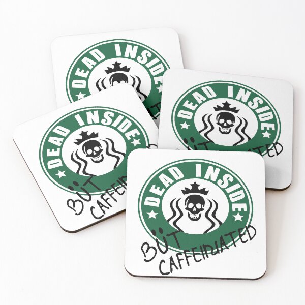 Item preview, Dead Inside But Caffeinated designed and sold by printhappy4you.