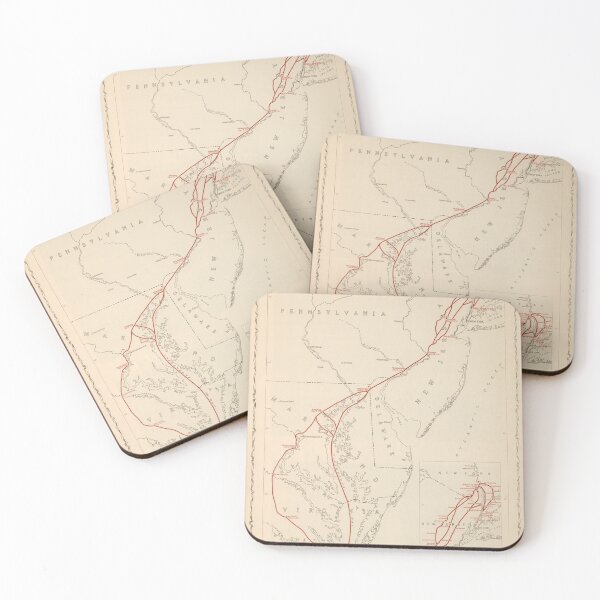 Item preview, Old General Washington Military Campaign Map (1932) Vintage Revolutionary War Atlas designed and sold by BravuraMedia.