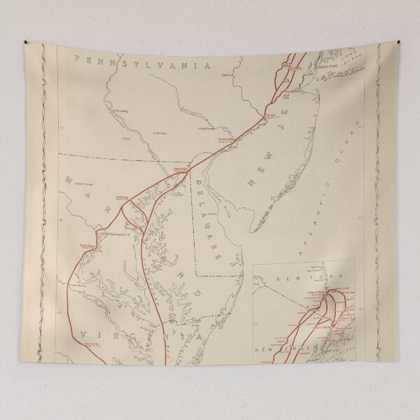 Item preview, Old General Washington Military Campaign Map (1932) Vintage Revolutionary War Atlas designed and sold by BravuraMedia.