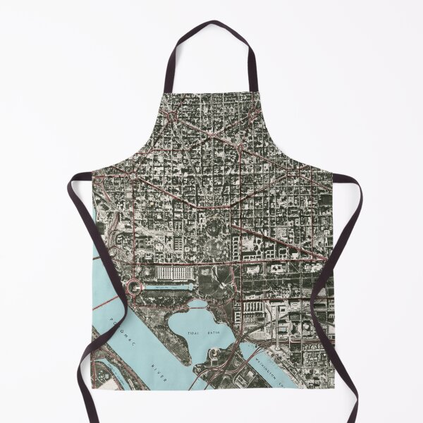 Item preview, Old Washington DC Satellite Photograph Map (1968) Vintage District of Columbia Atlas designed and sold by BravuraMedia.