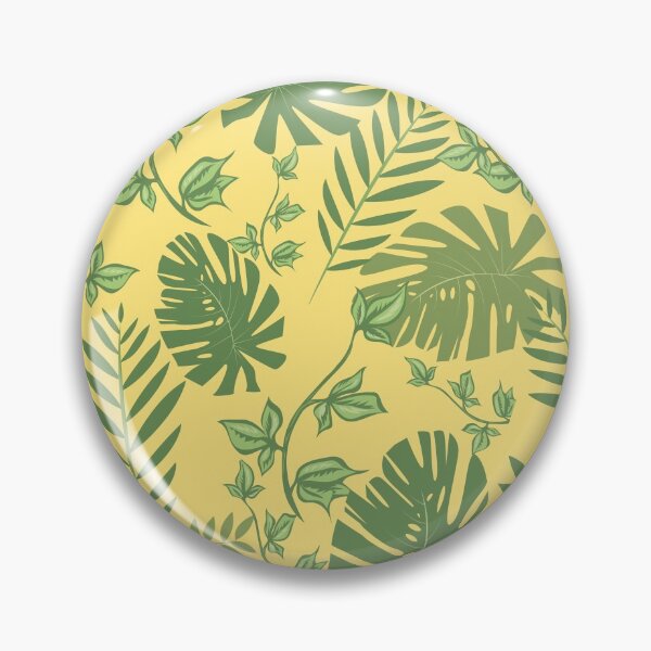 Item preview, Hojas verdes tropicales en amarillo designed and sold by RiadMannan.