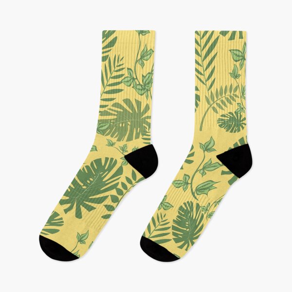 Item preview, Hojas verdes tropicales en amarillo designed and sold by RiadMannan.