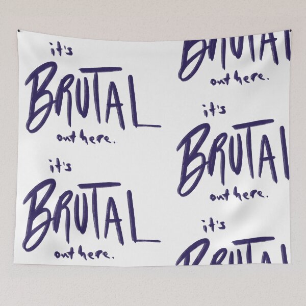 Aperçu de l'œuvre c'est brutal créée et vendue par girlwithlatte.