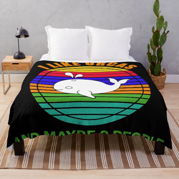 Item preview, Retro Killer Whale I Like Orcas And Maybe Like 3 People  designed and sold by Rami Khalifah.