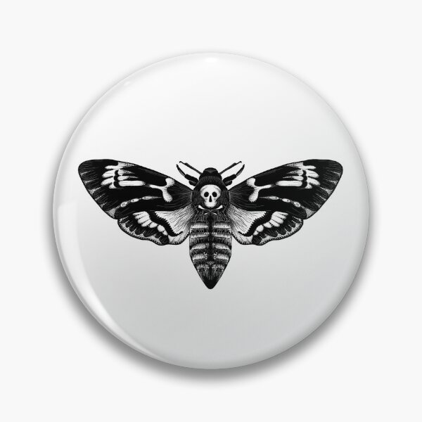 Item preview, Deaths Head Moth Tattoo designed and sold by ElectricEyeSpy.
