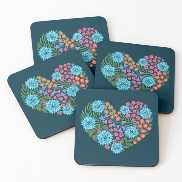Item preview, FLOWERED HEART - UnBlink Studio by Jackie Tahara designed and sold by Jackie Tahara of UnBlink Studio.