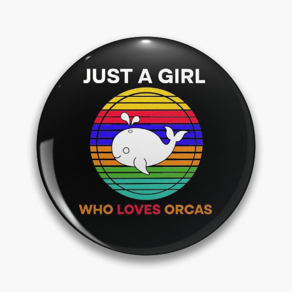Item preview, Just A Girl Who Loves Orcas Killer Whales Sea Ocean Vintage1 designed and sold by Rami Khalifah.