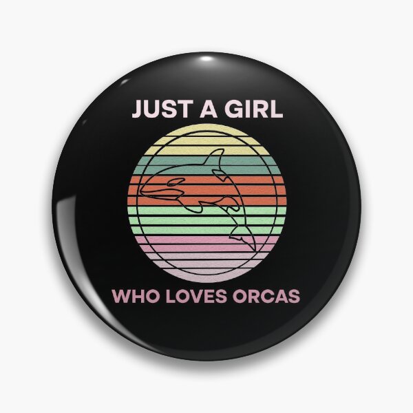 Item preview, Just A Girl Who Loves Orcas Killer Whales Sea Ocean Vintage1 designed and sold by Rami Khalifah.