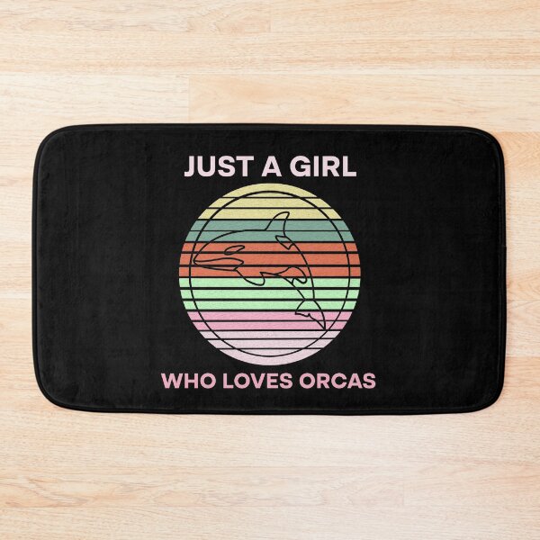 Item preview, Just A Girl Who Loves Orcas Killer Whales Sea Ocean Vintage1 designed and sold by Rami Khalifah.