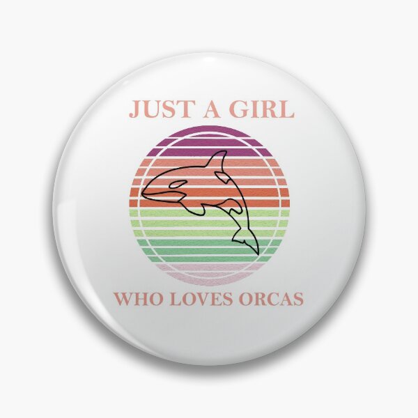 Item preview, Just A Girl Who Loves Orcas Killer Whales Sea Ocean Vintage1 designed and sold by Rami Khalifah.