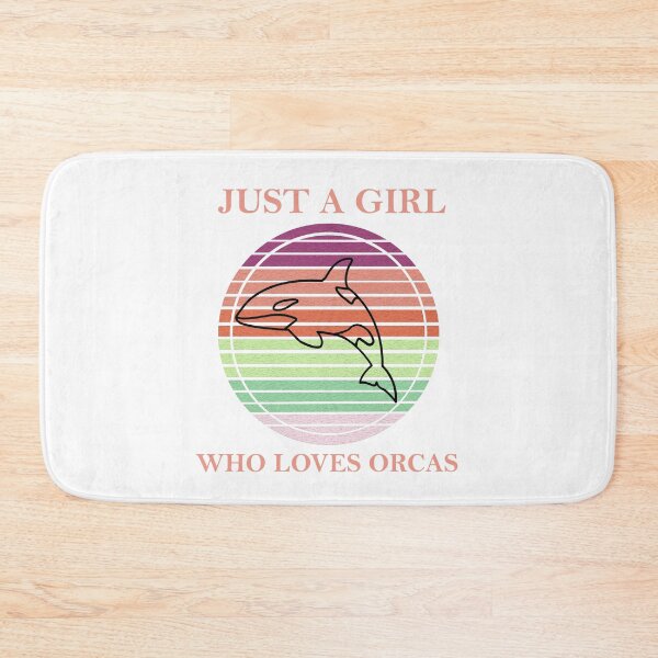 Item preview, Just A Girl Who Loves Orcas Killer Whales Sea Ocean Vintage1 designed and sold by Rami Khalifah.