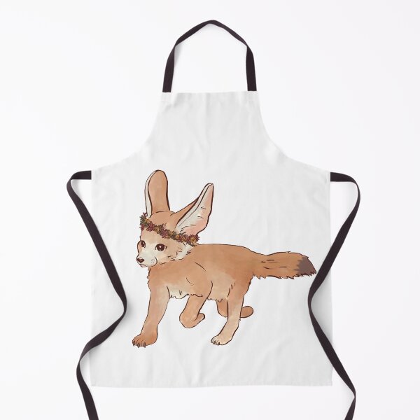 Item preview, Young desert fox pup with wreath of flowers designed and sold by thebrokenbird.