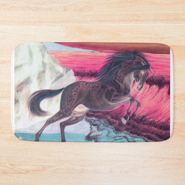 Item preview, Rearing stallion in the beach designed and sold by horseaddicted.