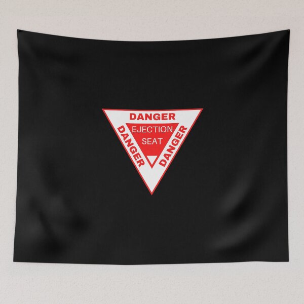 Item preview, DANGER Ejection Seat | Aircraft Car Bumper Sticker Red and White designed and sold by EarthReliant.