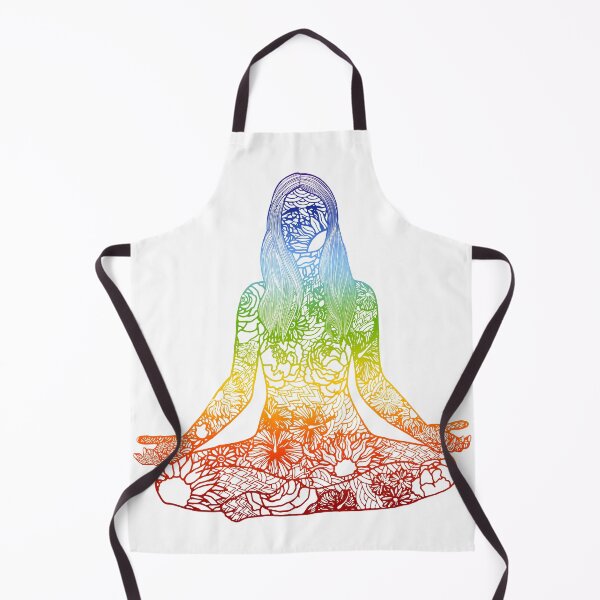Item preview, Rainbow Chakra Meditator Yoga Pose designed and sold by Jenna Citrus.
