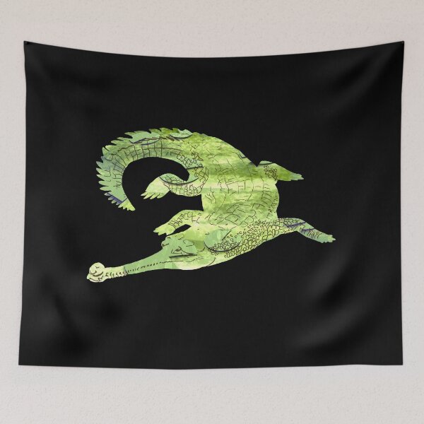 Item preview, Gharial Silhouettial designed and sold by Flumpy-Tripod.