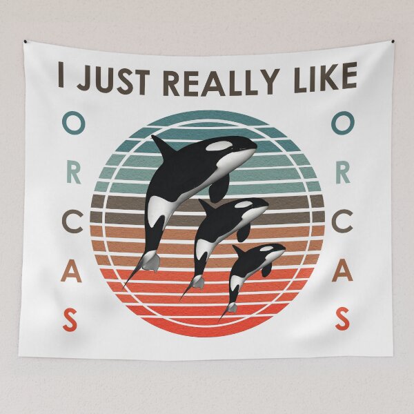 Item preview, I just really like Orcas Retro Killer Whale  designed and sold by Rami Khalifah.
