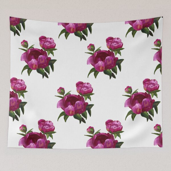 Item preview, Violet Peonies Painting  designed and sold by anatovas.