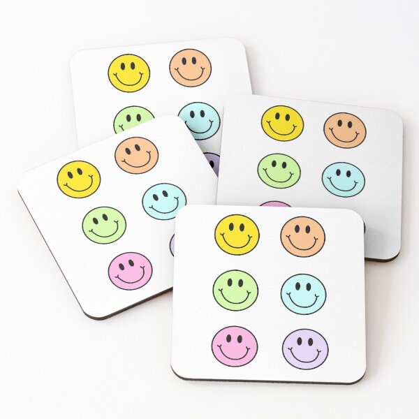 Item preview, Pastel aesthetic smiley faces designed and sold by MarbleStickerco.