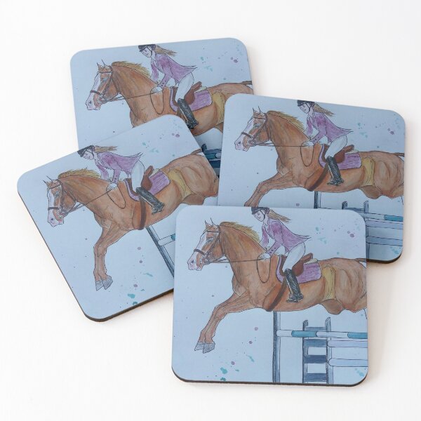 Item preview, Show jumping girl and pony designed and sold by horseaddicted.