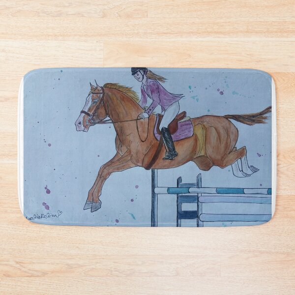 Item preview, Show jumping girl and pony designed and sold by horseaddicted.
