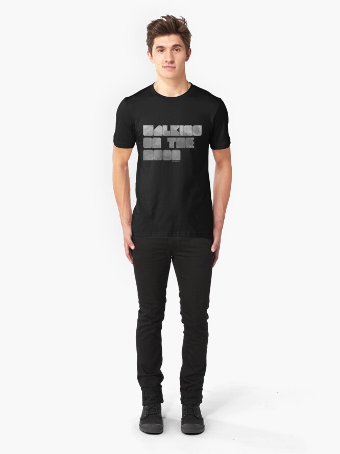 Alternate view of Walking on the Moon Slim Fit T-Shirt